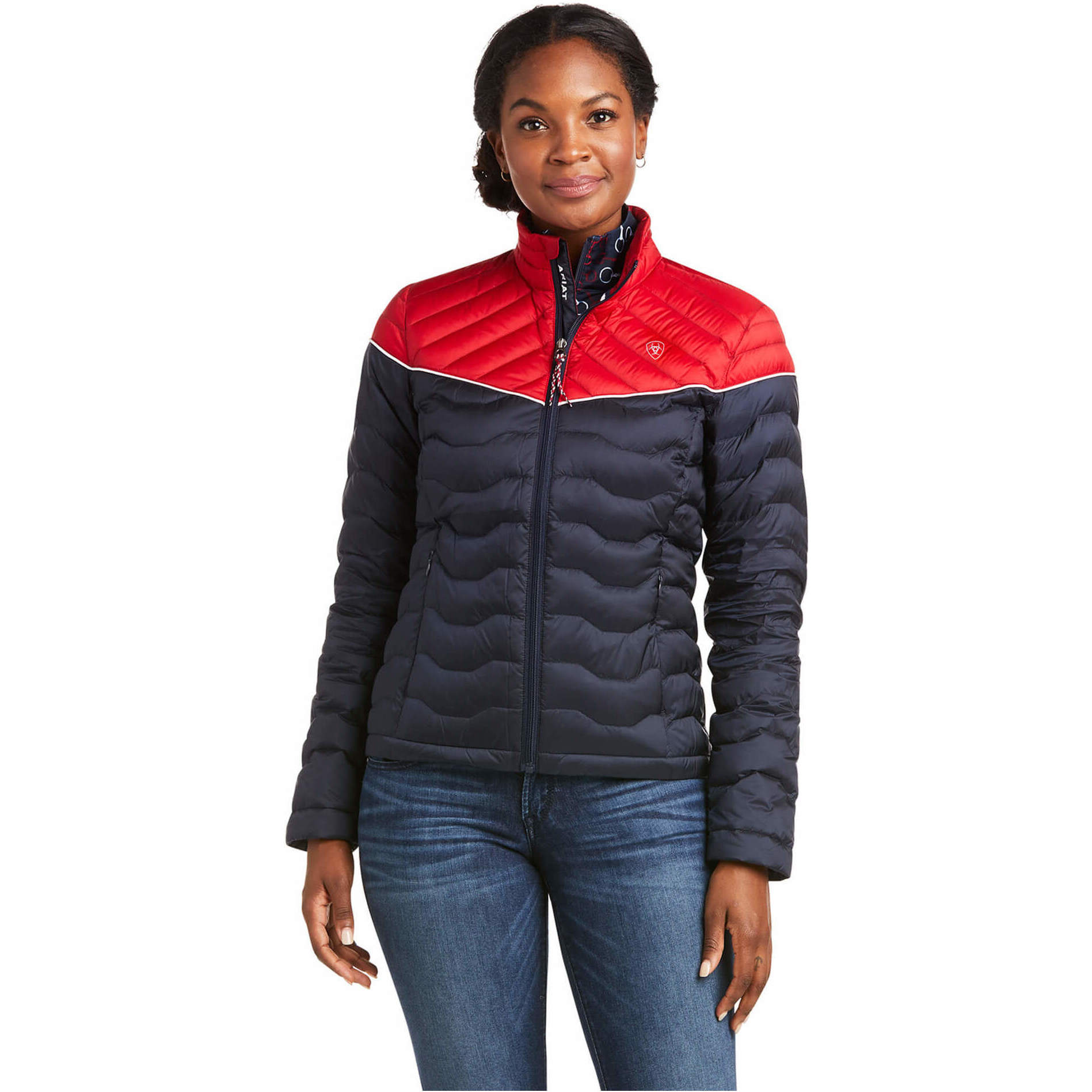 2021 Ariat Womens Ideal 3.0 Team Down Jacket 10037722 - Colour Block